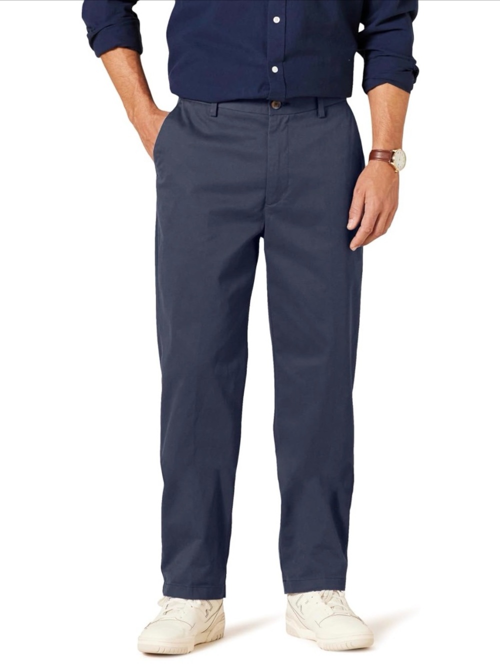 Men’s Navy Classic-Fit Chinos